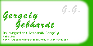 gergely gebhardt business card